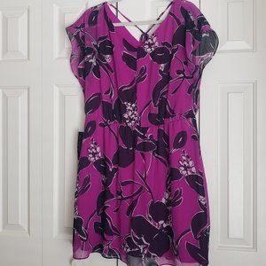 The Limited Sheer Floral Mini Dress XL